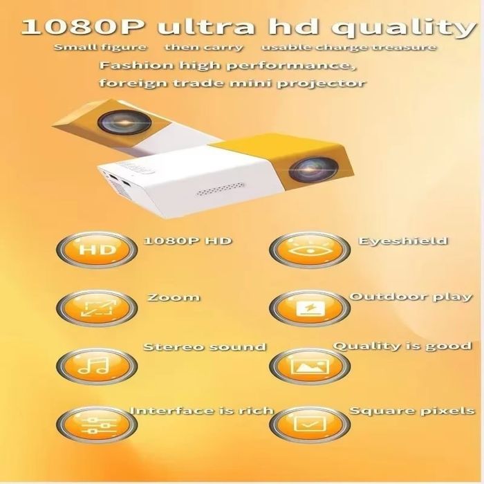 Mini proektor, Uy kinoteatri uchun portativ mini proyektor YGZoo Start