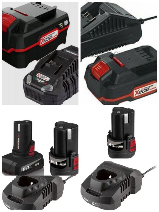 Батерия и зарядно 12 V и 20V-2 Ah и 4 Ah - Parkside/Парксайд