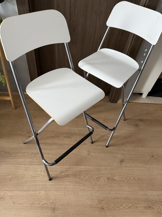 Set 2 scaune bar albe Ikea
