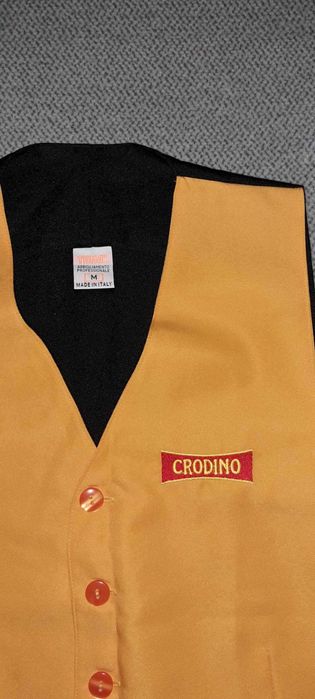 Uniforma/vesta profesionala Crodino pt ospătari Italia tg M prod nou
