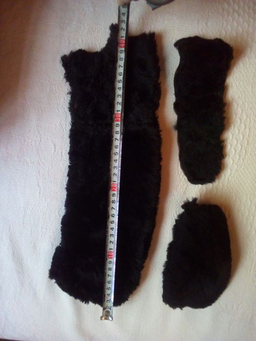 Шкурка меховая 2шт (натуральный мех)