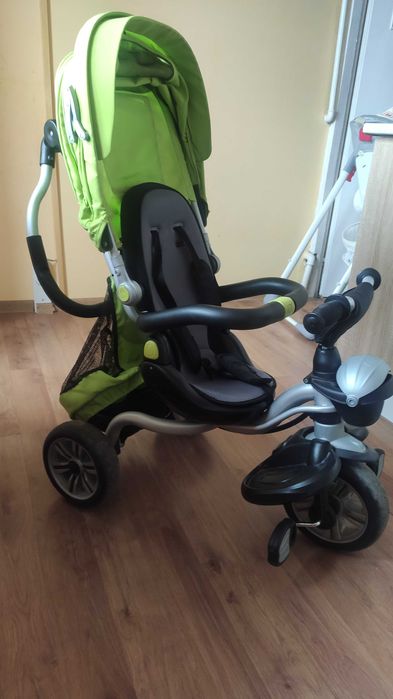 Триколка за деца с родителски контрол, сенник и меки гуми Chic 4 в 1