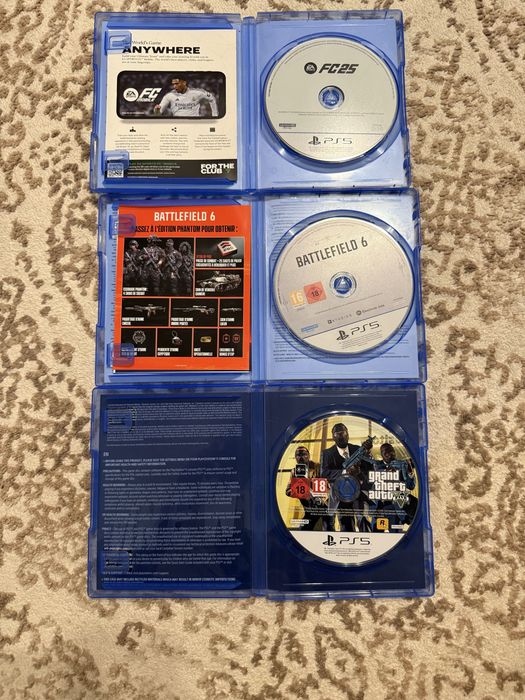 Продам 3 диска PlayStation 5