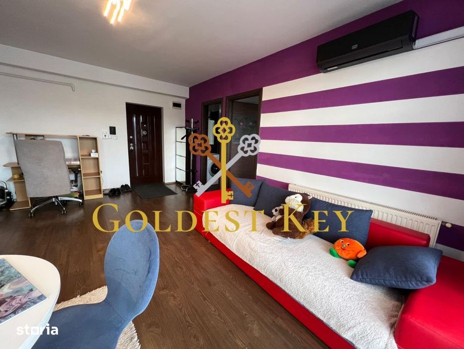 Apartament 2 camere, balcon. Aer conditionat. Lift. Orientat SUD.