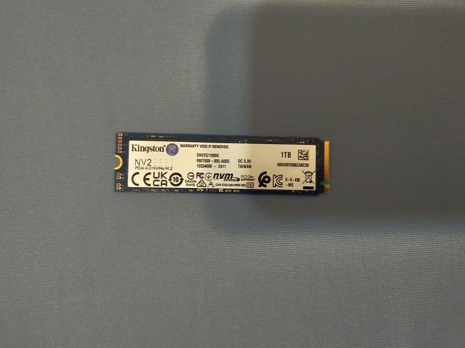 SSD Kingston NV2 1TB NVMe M.2 PCIe Gen4 - SNV2S/1000G