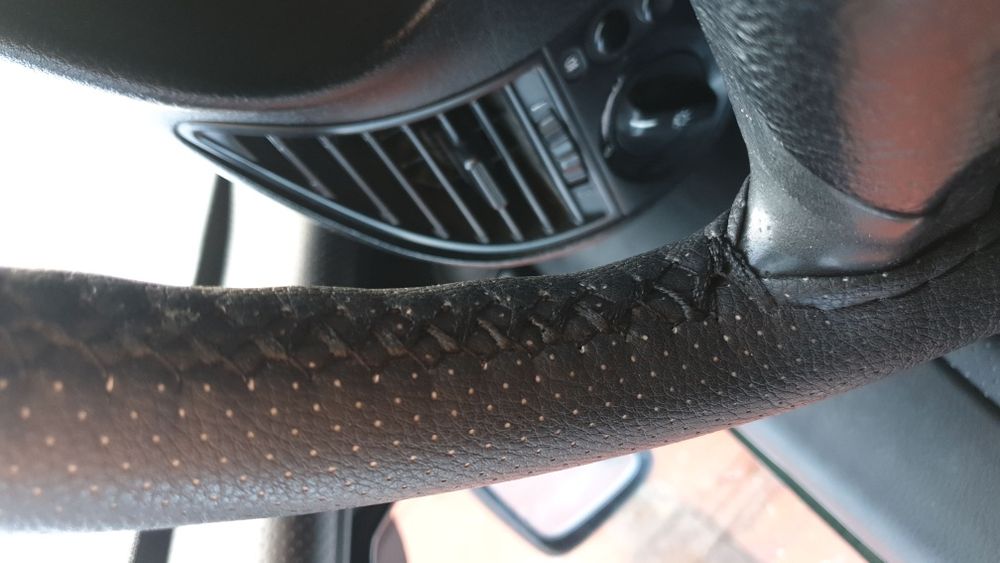 Чехол руля эко кожа