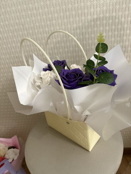 Букет мылный розы