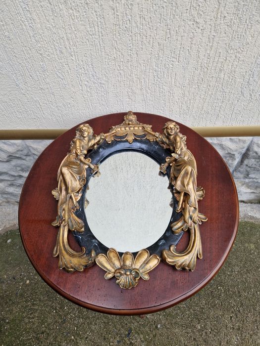 Уникално антикварно френско огледало стил Сецесион