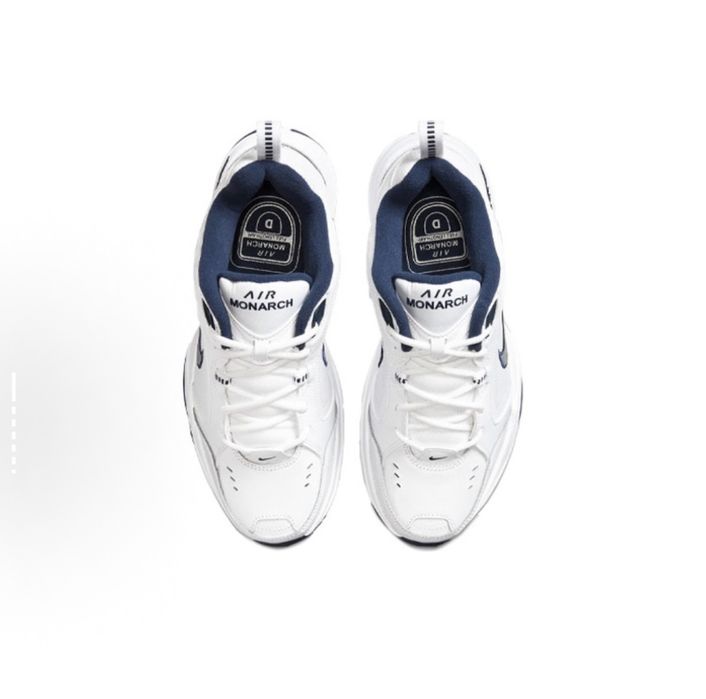 Оригинальные кроссовки Nike Air Monarch 4 White Navy. На заказ