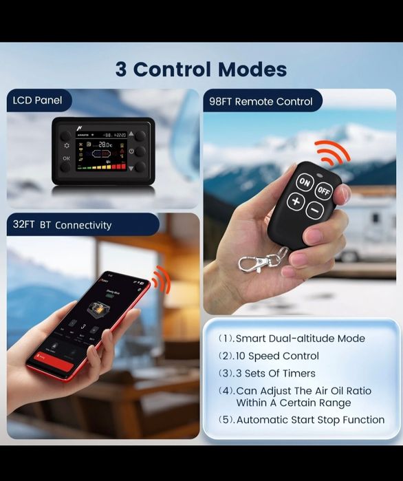 Sirocou Webasto încălzire staționară 8KW 12/24V cu Bluetooth