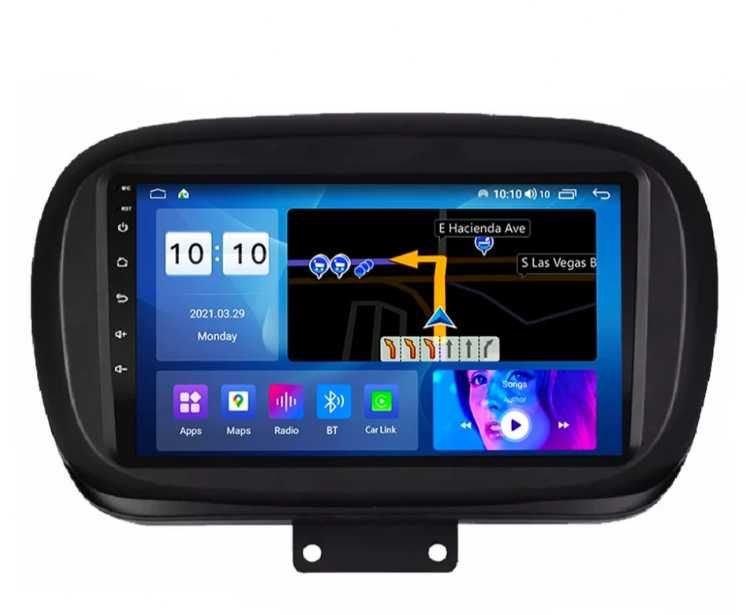 9-инчова мултимедия за  Fiat 500X (2014–2022) + Подарък камера