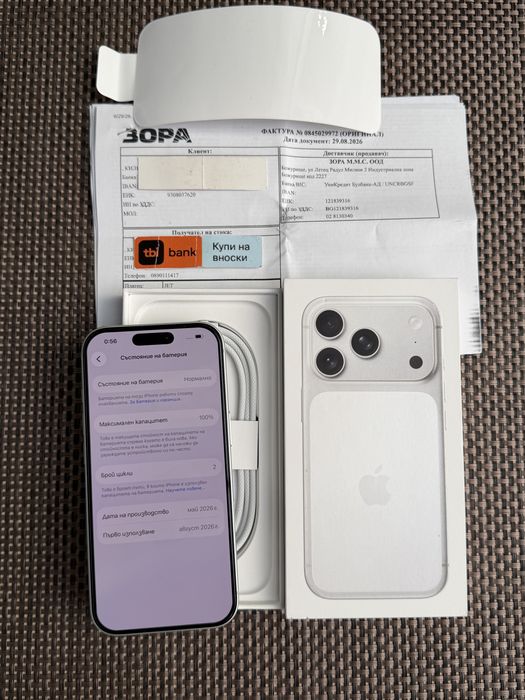 НОВ! 512Gb*ЛИЗИНГ* iPhone 17 Pro Silver 24М ГАРАНЦИЯ