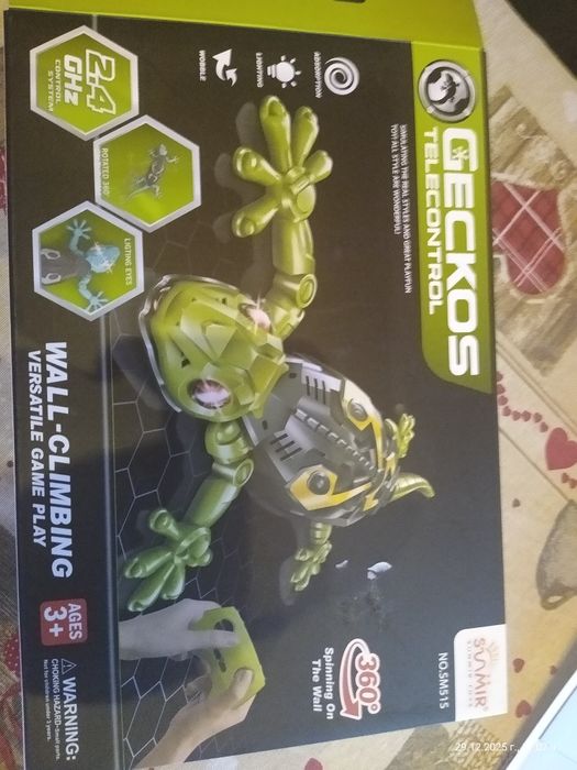 Гекон за стена, играчка без батерии, зареждане с  usb