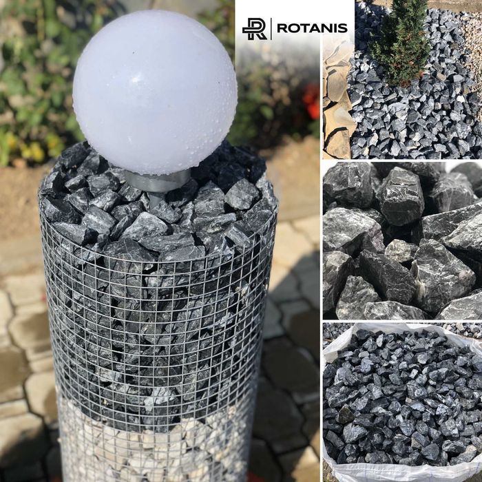 Piatra concasata pentru amenajare: grădina / curte