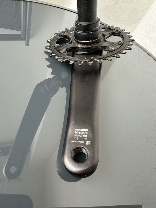 Курбели с плоча SHIMANO Deore XT FC-M8120 + СРЕДНО ДВИЖЕНИЕ BB-MT500