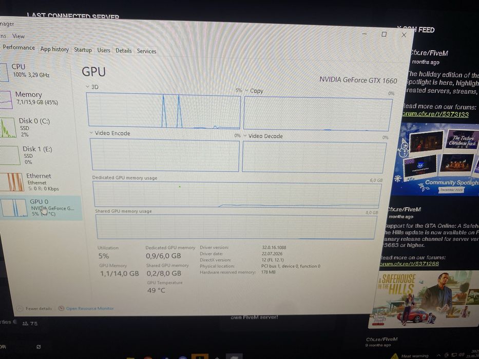 Vand pc gaming urgent