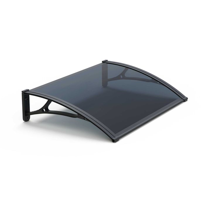 АЛУМИНИЕВ навес тента плътен плексиглас 240х100 см + други размери