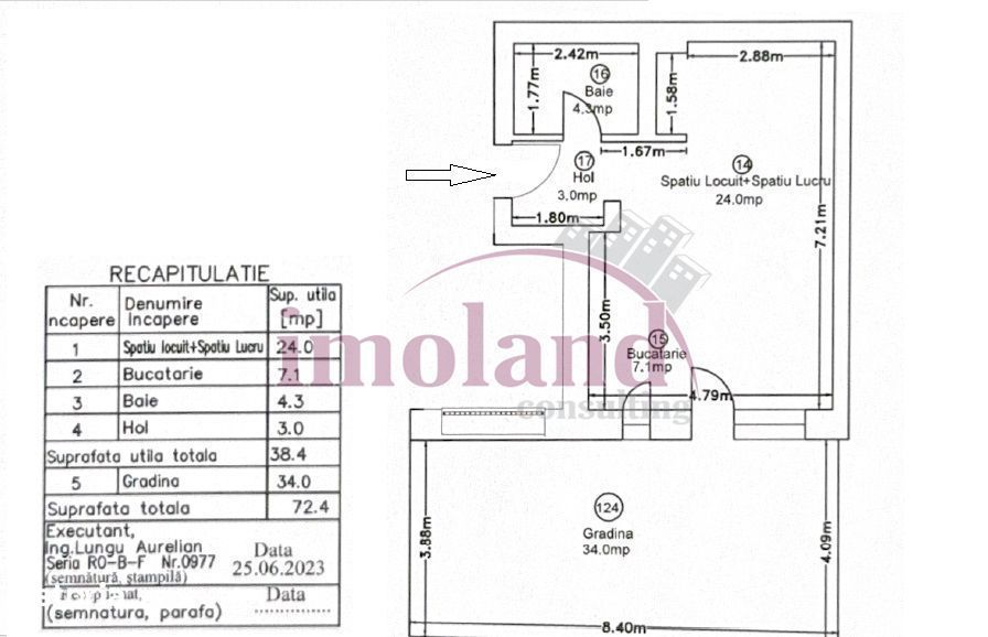 Studio + curte proprie - mobilat, utilat - Avalon Estate-Pipera