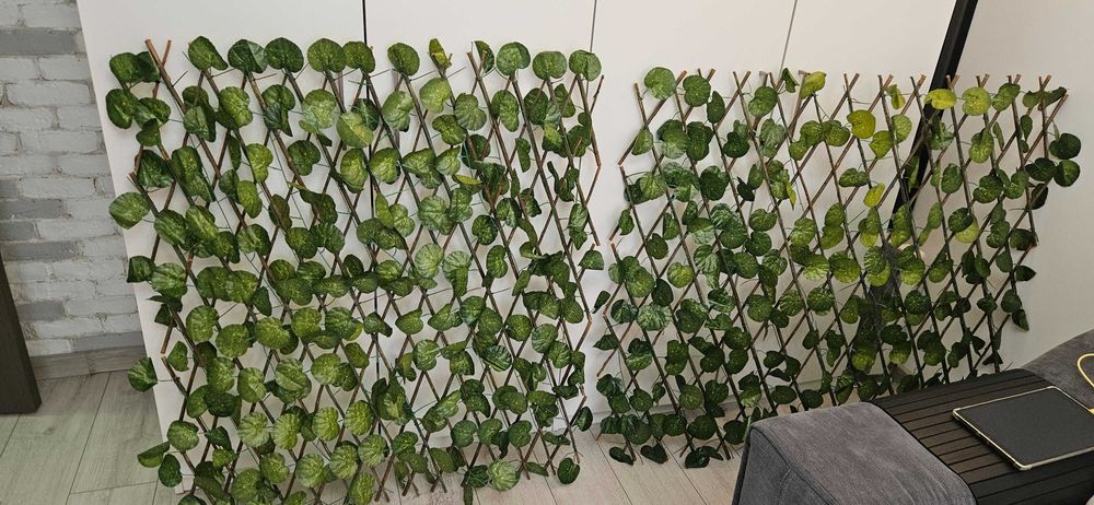 Gard viu Artificial/verde/verdeata/ Perete Decorativ 2 buc