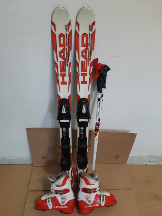 Schiuri copii set schi Head 107 cm schi+clapari+bete ski copii buyback