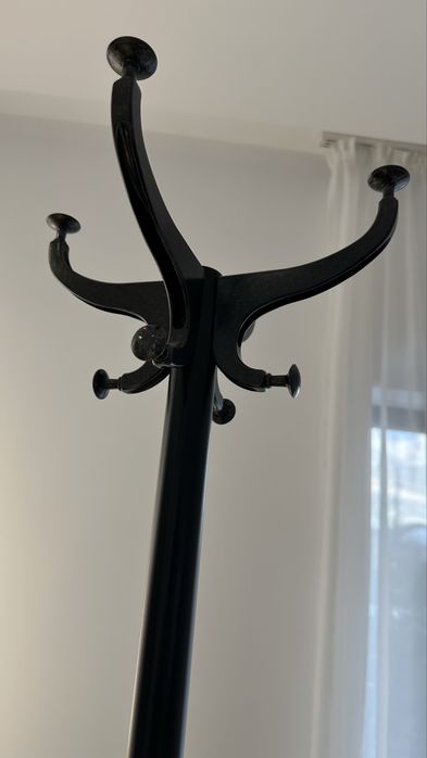 Cuier ikea negru metal hemmes 185 cm