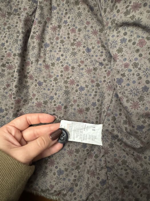 Palton gros cu gluga de fete marimea 18