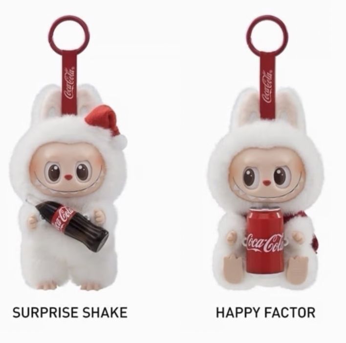 Labubu Coca Cola играчка Лабубу 17см ключодържател Кока Кола POP MART
