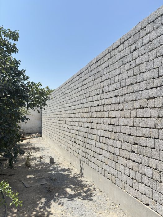 Шлака блок териш Забор, Временка  Шлака блок терамиз фундамент сувок