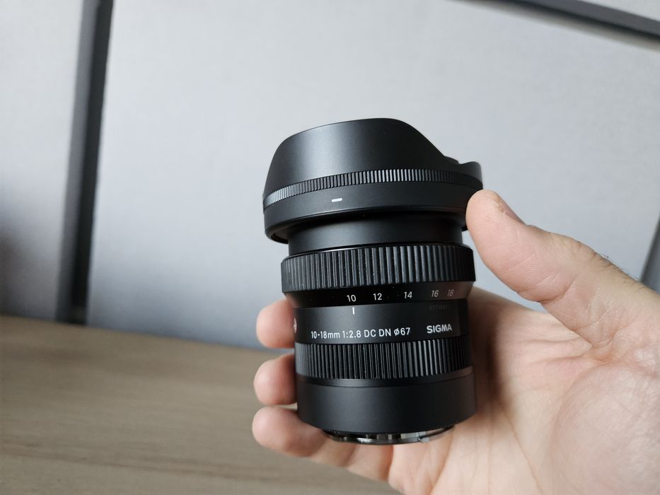 Obiectiv Sigma 10-18mm F2.8 pt Sony, impecabil