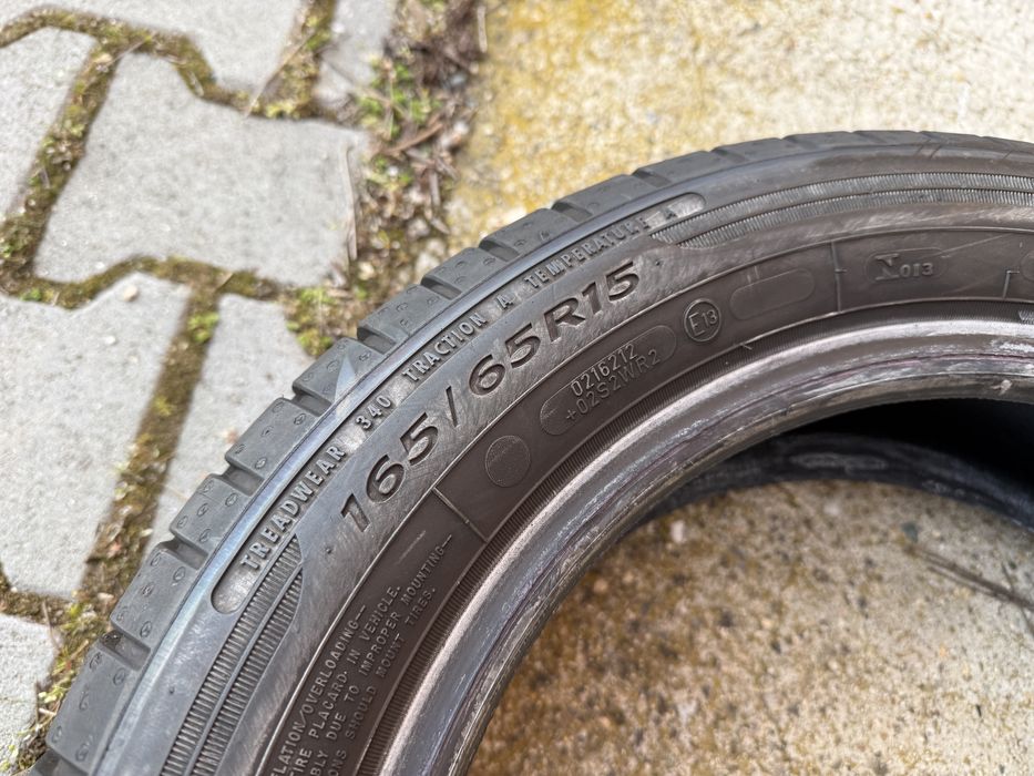 2бр. Летни Гуми 165/65R/15 -DUNLOP- DOT:0915, 5.8мм. *30€ за 2бр.*