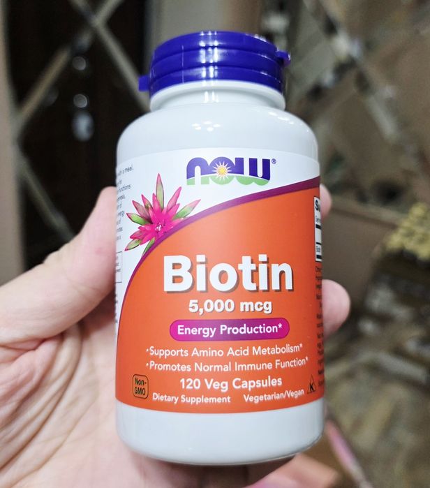 ДОСТАВКИ НЕТ Now биотин 5000, 120шт 120000сум Made in USA