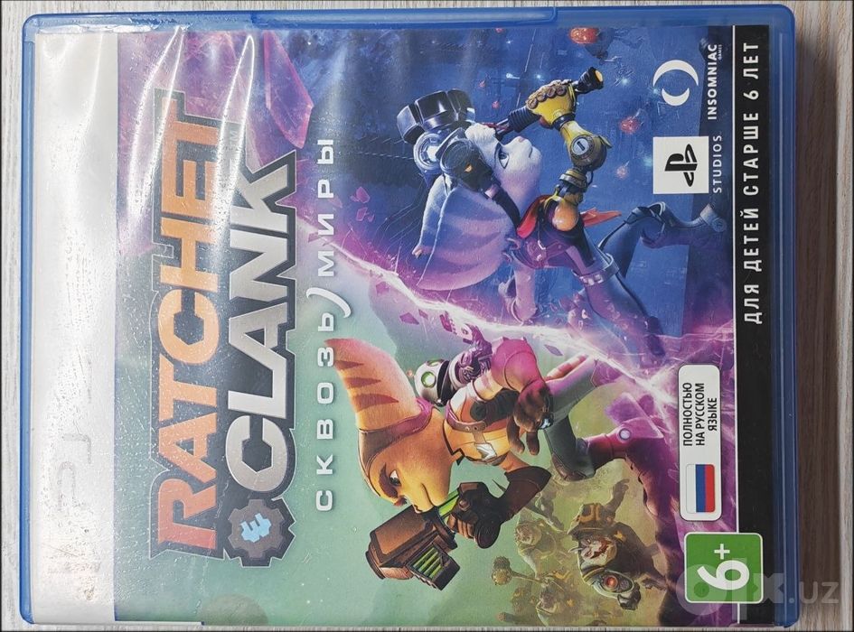 Диски Ps5 Spider-man,Minecraft,Ratchet and Clank