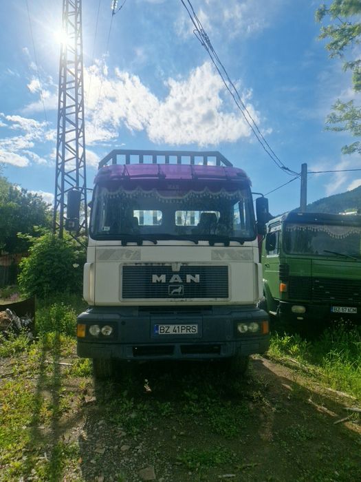 Camion Forestier MAN 460 cu Macara