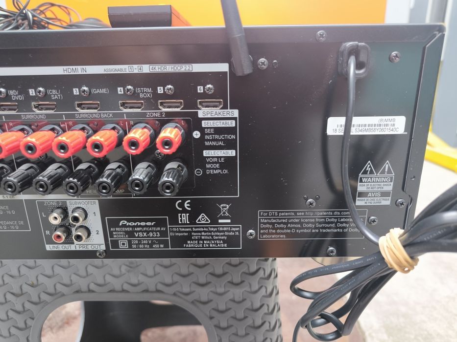Pioneer vsx 933 Dolby Atmos WIFI  4k