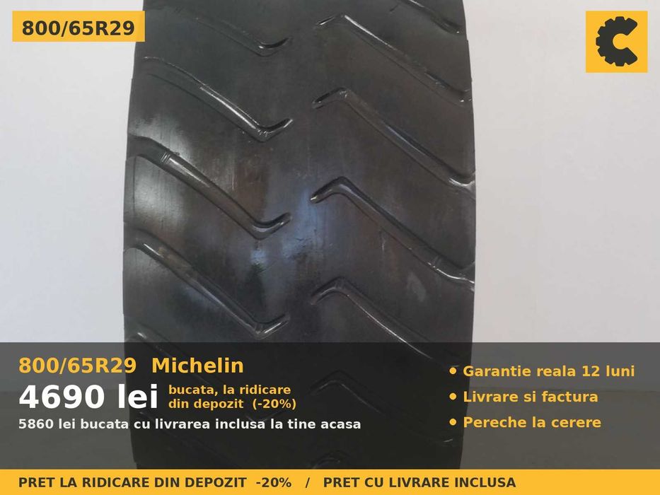 Cauciucuri Anvelope 800/65R29 800/65 R29 800/65-29 800 65 R29 8006529 Michelin Combina Punte Fata Tractiune SH Second Hand IEFTIN Oferta Pret Bun