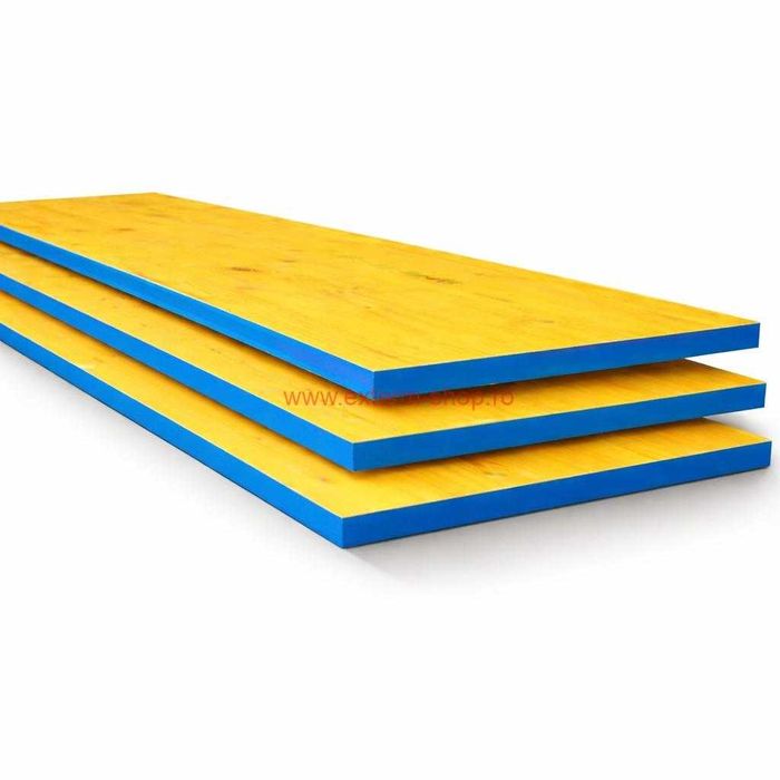 Placă galbenă cofraj 27 mm – DOKA, Kaufmann, LANA, BRAGA | Ofertă