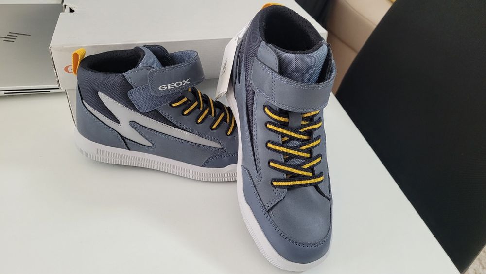 Ghete Geox marimea 35, pantofi sport inalti Geox pt copii marimea 35