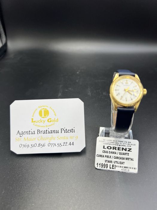 Ceas aur Lorenz 18 k cod 43018