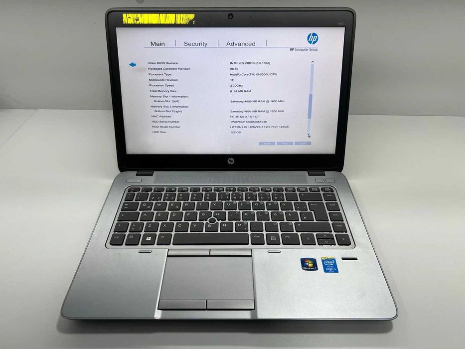 Laptop SH HP Elitebook 840 i5-5300U 8gb ram ssd 120gb