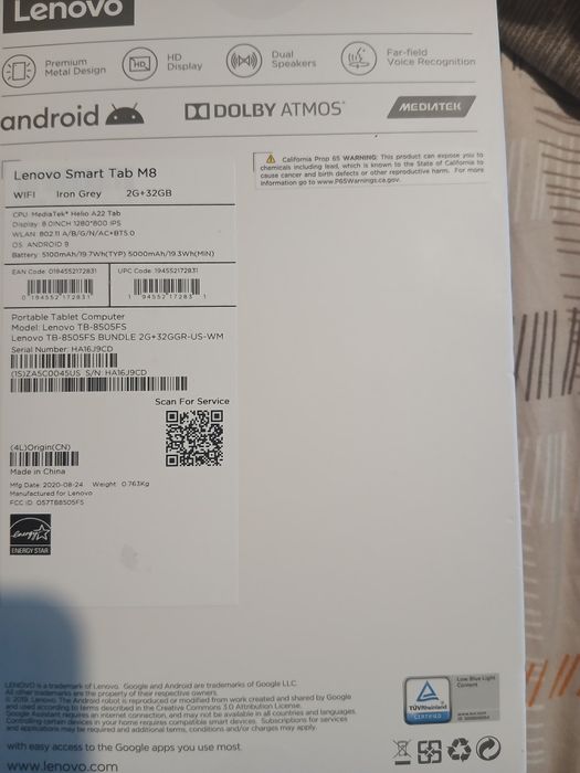 Продавам таблет Lenovo