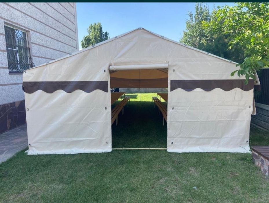 Арендаға палатка беріледі 80-100 адамдық.