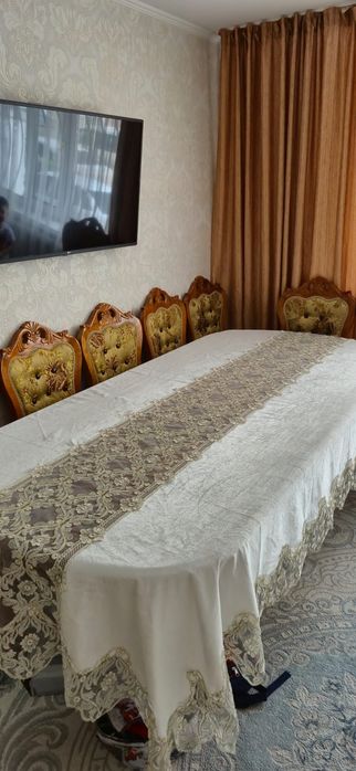 Стол со стульями 10шт