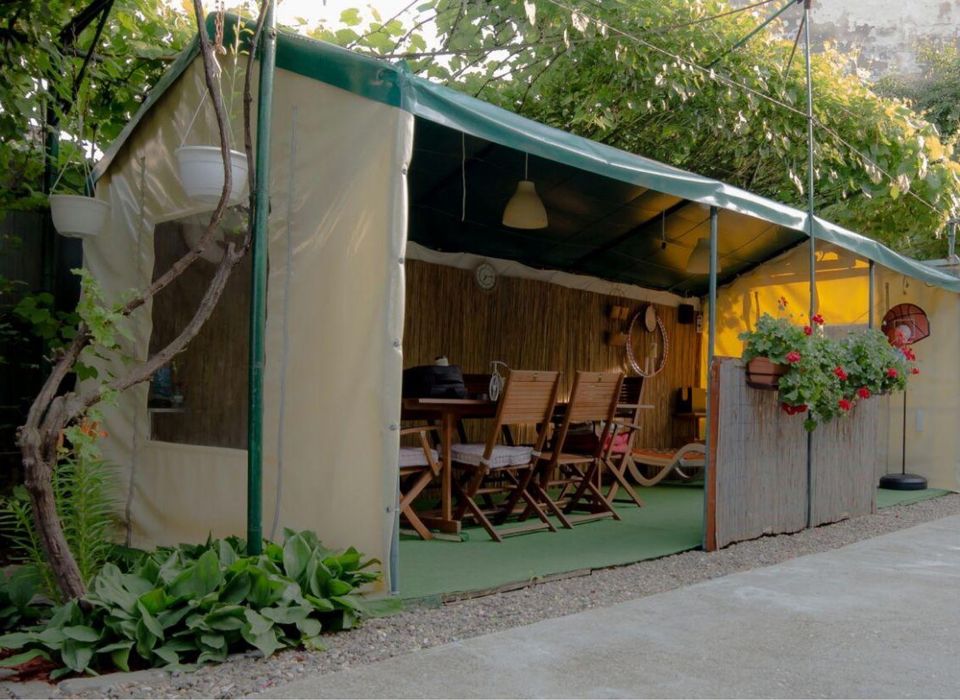 Pavilon 3x6 m acoperis din material prelata TIR