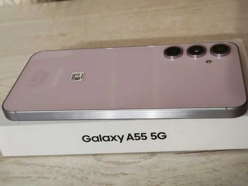 Telefon mobil Samsung Galaxy A55, Dual SIM, 8GB,256GB,5G,Awesome Lilac