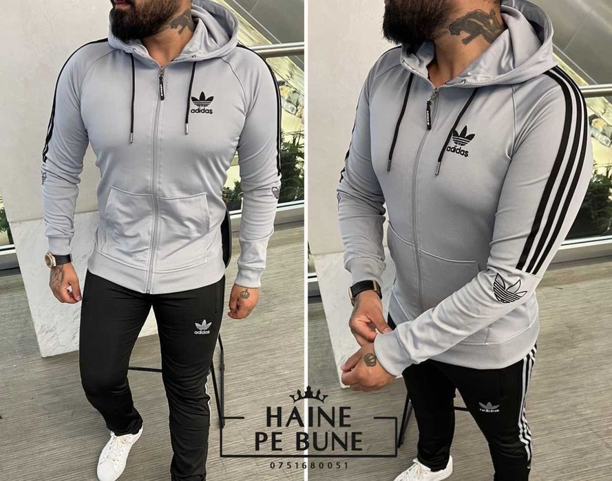 Trening ADIDAS Silon/Bumbac Produs NOU 2025 l Compleu Baieti / Barbati