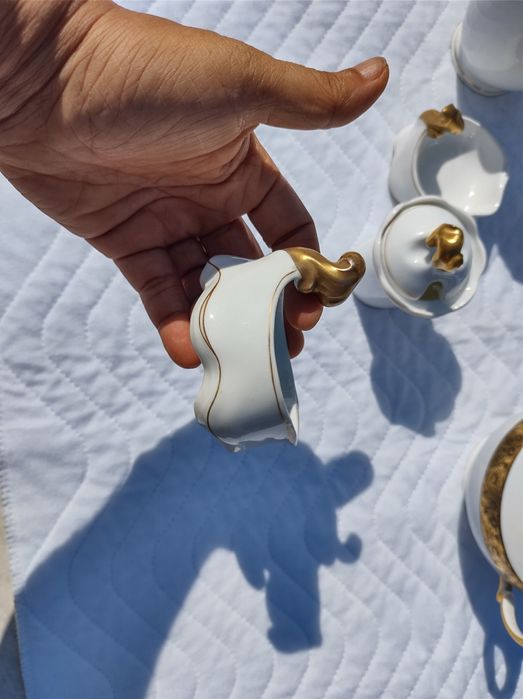 Set ceainic si sosiera portelan original Bavaria & Baruch