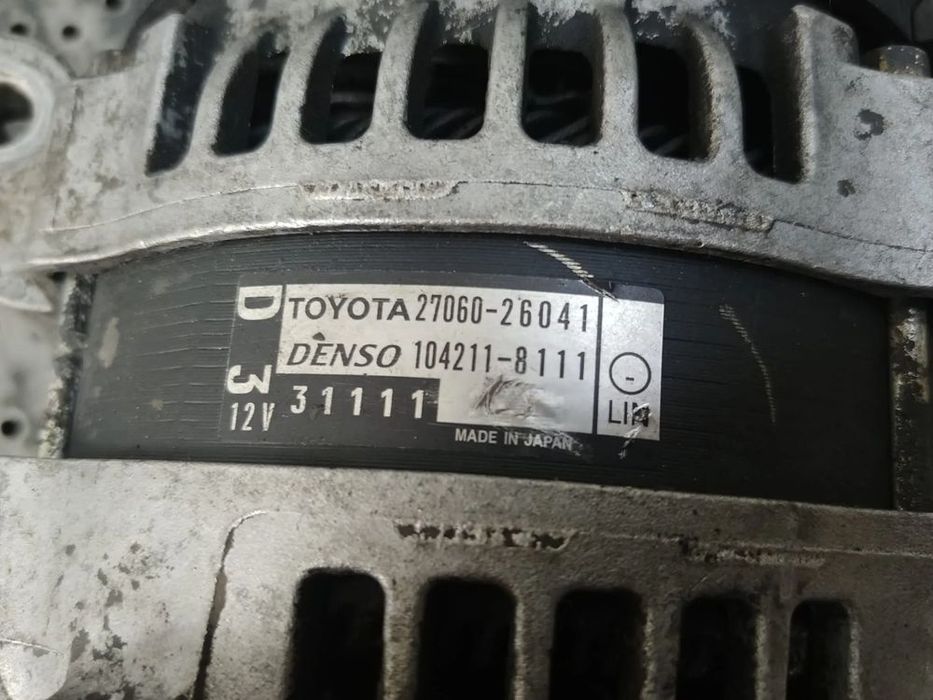 alternator  toyota rav 4 1ad 2.0 d euro 5 27060-26041  1042118111