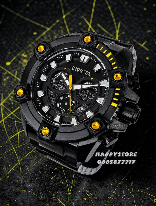 INVICTA Falcon Black Swiss 56 mm, Инвикта нов ръчен часовник