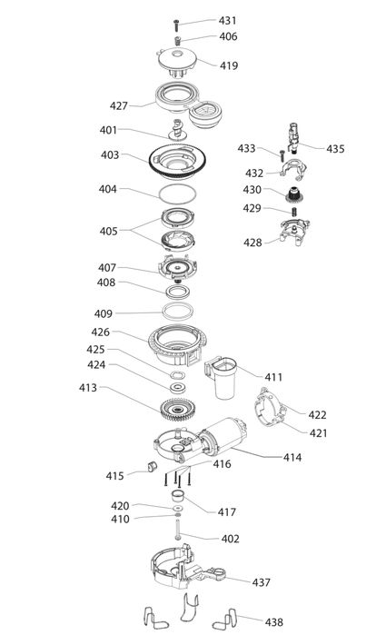 Motor rasnita macinator espresor poz. 414