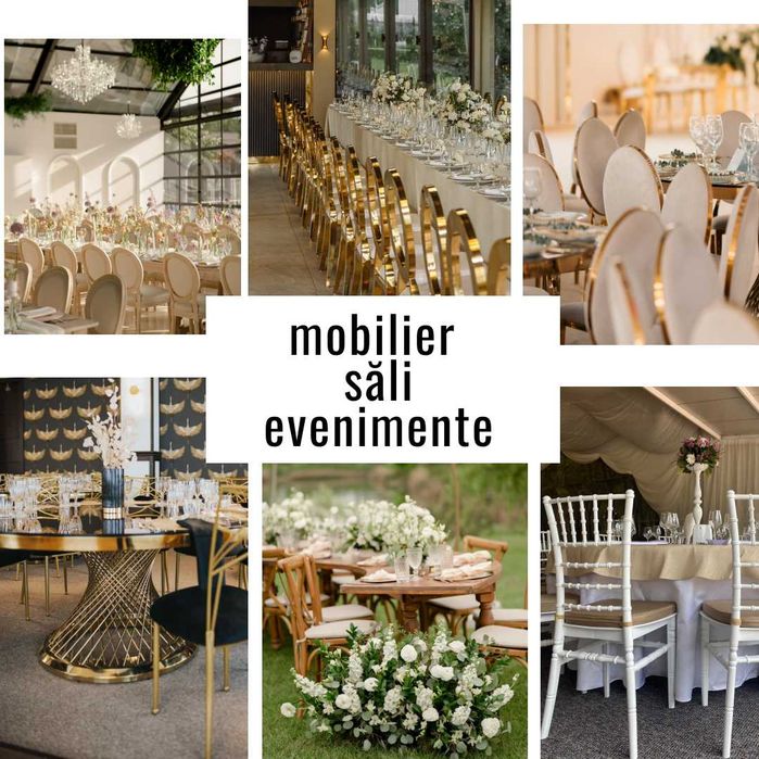 Mese aurii de lux pentru prezidiu / candybar / masa mirilor BALLROOM